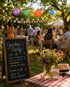 Garden party et soirée dansante