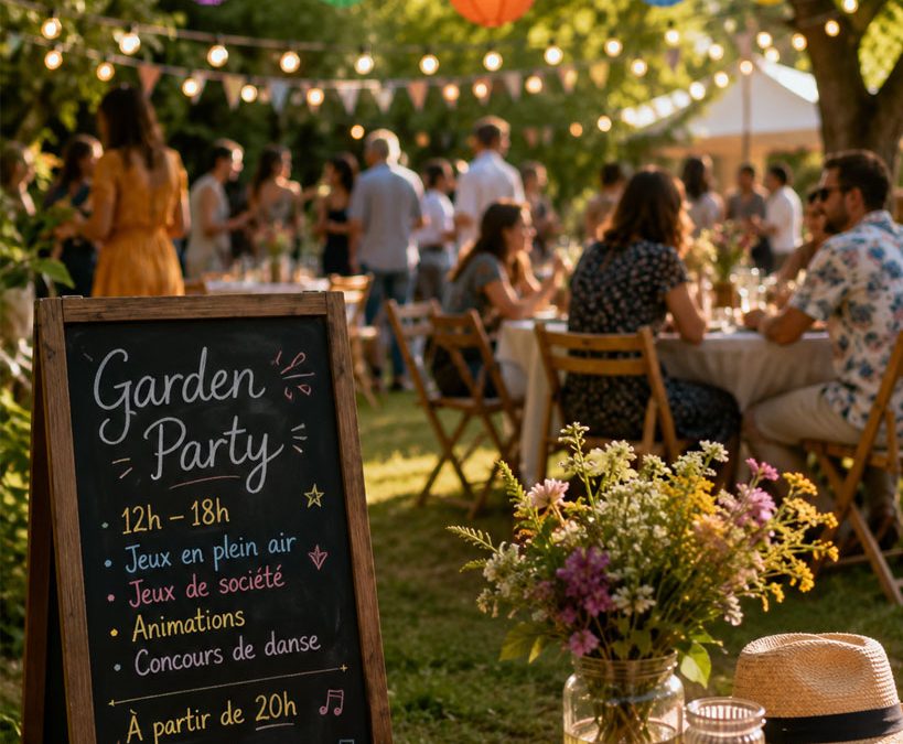 Garden party et soirée dansante